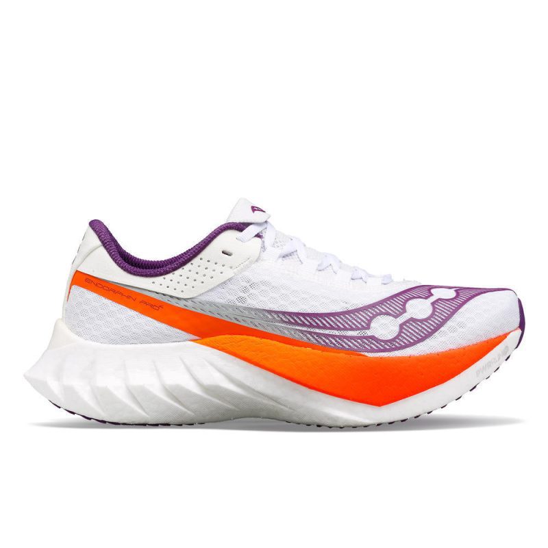 SAUCONY WOMEN'S ENDORPHIN PRO 4 - B - 129 WHITE/VIOLET 5.0