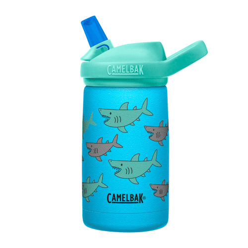 CAMELBAK EDDY+ KIDS SST VACUUM INSULATED 12OZ SCHOOL OF SHARKS