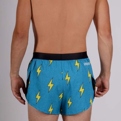 1a699dc8chicknlegs mens blue bolt 2 inch split running shorts rear view 1024x1024 402x 6142194c 5f26 4bb2 ba65 109645547497