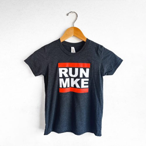 PR GEAR RUN MKE YOUTH TEE BLACK TRIBLEND