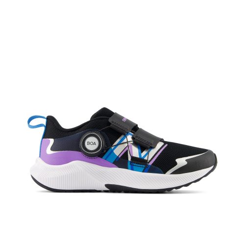 NEW BALANCE KIDS DYNASOFT REVEAL V4 PRESCHOOL - PW4 BLACK WITH PURPLE FADE AND SPICE BLUE K13.0