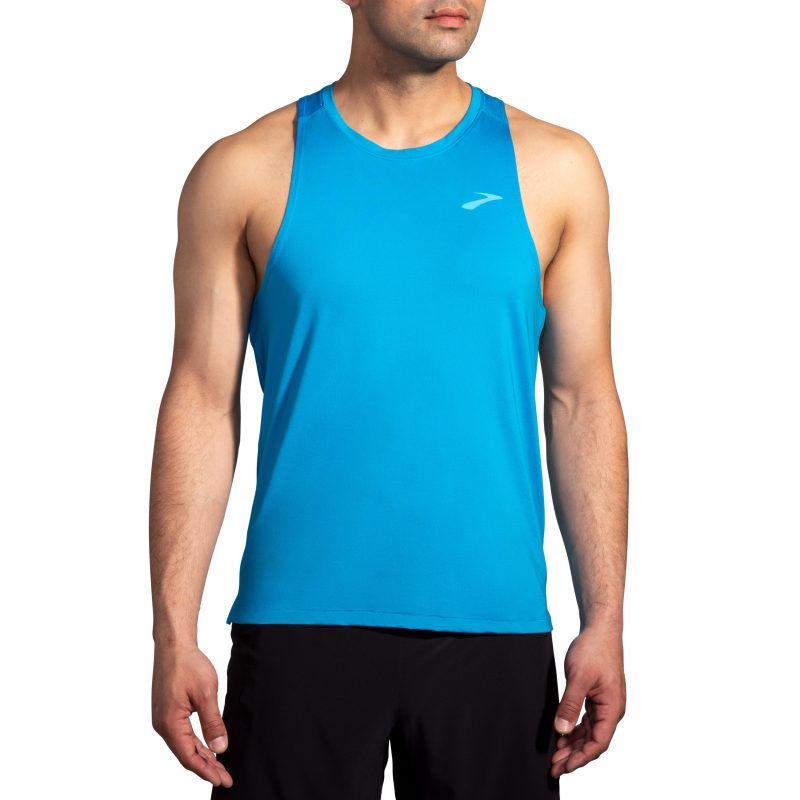 BROOKS MEN'S ATMOSPHERE SINGLET 2.0 - 416 CERULEAN XS