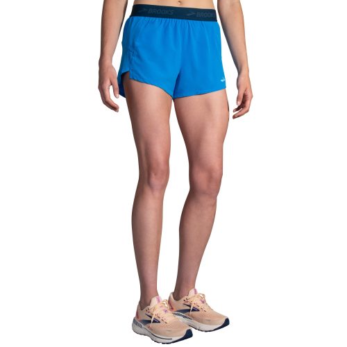 BROOKS WOMEN'S CHASER 3'' SHORT - 469 AZURE BLUE XS