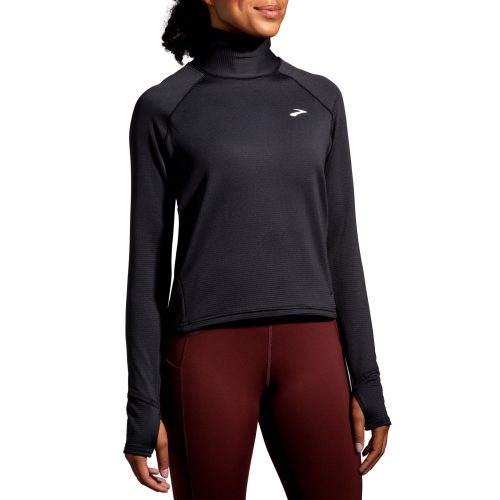 BROOKS WOMEN'S NOTCH THERMAL LONG SLEEVE 2.0 - 001 BLACK XS