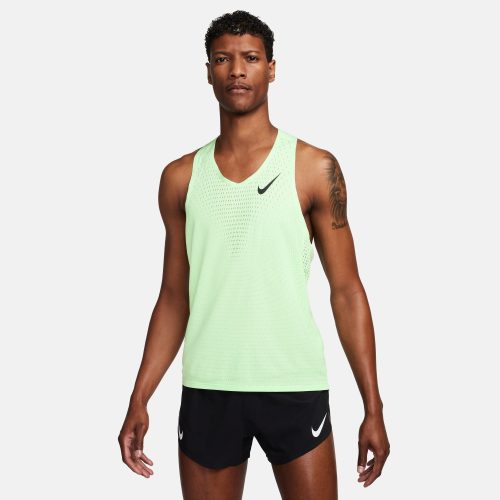 NIKE MEN'S DRIFIT ADV AEROSWIFT SINGLET - 376 VAPOR GREEN S