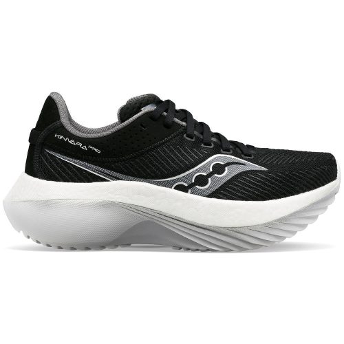 SAUCONY MEN'S KINVARA PRO - D - 10 BLACK/WHITE 7.0