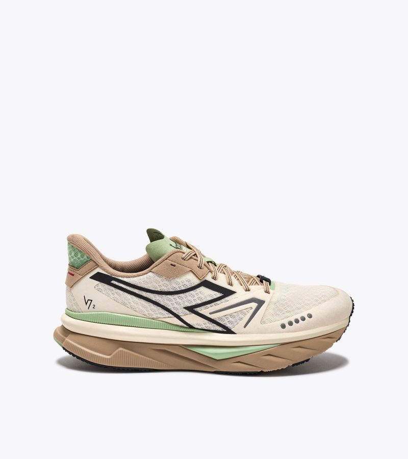 DIADORA MEN'S ATOMO V7000 - D - WHISPER WHITE/IRISH CREAM 5.0