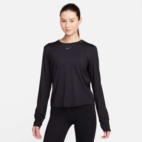 NIKE WOMEN'S ONE CLASSIC LONG SLEEVE - 010 BLACK/BLACK XS