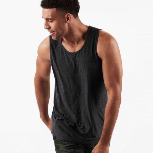 VUORI MEN'S STRATO TECH TANK HCC CHARCOAL HEATHER