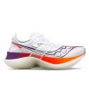 SAUCONY WOMEN'S ENDORPHIN ELITE - B - 126 WHITE/VIZIRED 5.0