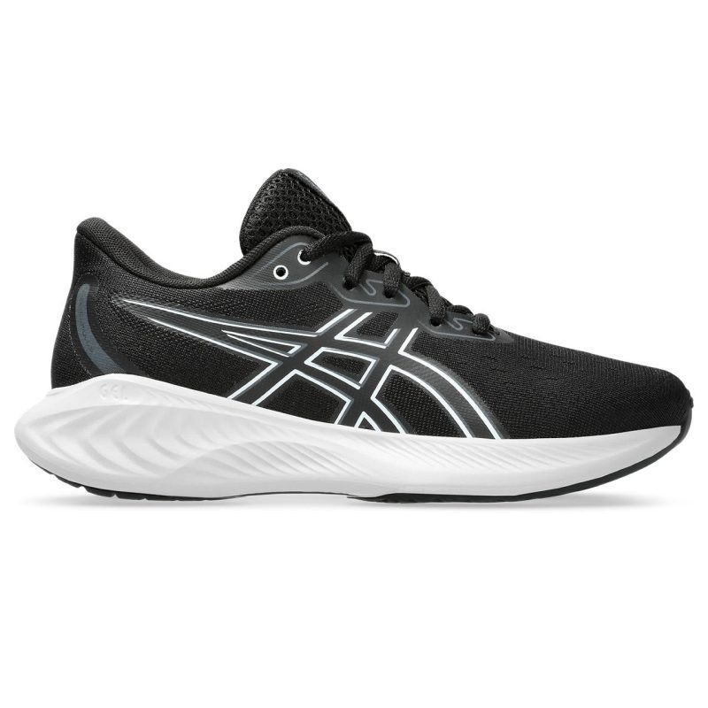 ASICS KID'S CUMULUS 26 GRADE SCHOOL - 001 BLACK/WHITE 1.0