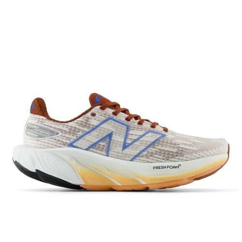 NEW BALANCE MEN'S BALOS - D - A1 WHITE WITH RELIC BROWN AND BLUE OASIS 7.0