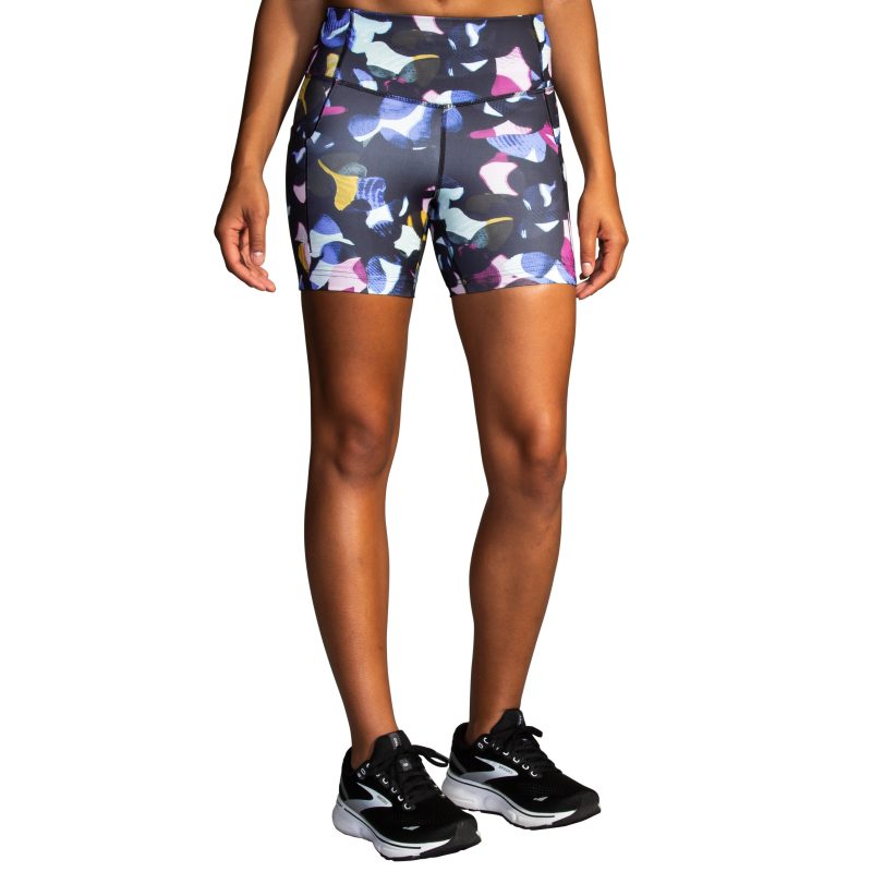 BROOKS WOMEN'S METHOD 5" SHORT TIGHT 2.0 056 FAST FLORAL