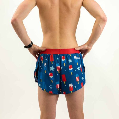 chicknlegs mens 2 inch usa popsicle running shorts back zoomout