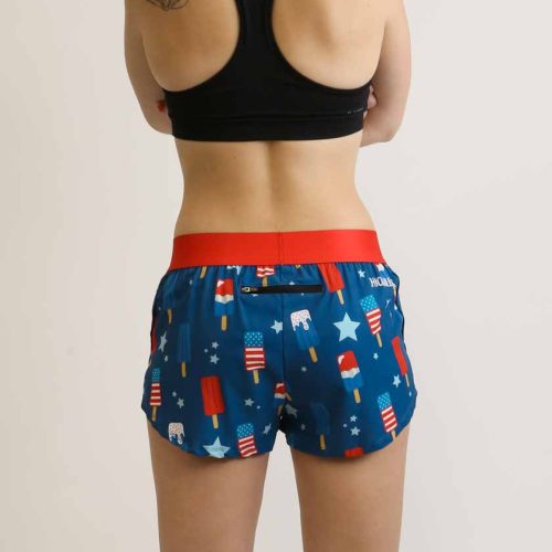 chicknlegs womens 1.5 inch usa popsicles running shorts back