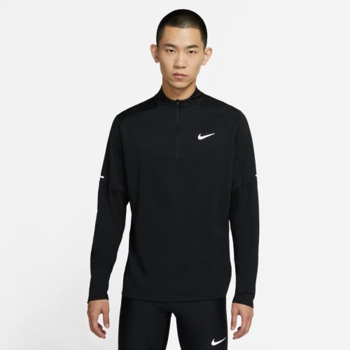 NIKE MEN'S ELEMENT 1/2 ZIP - 010 BLACK/REFLECTIVE SILVER S