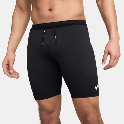 NIKE MEN'S AEROSWIFT 1/2 TIGHT - 011 BLACK/SUMMIT XS