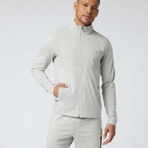 VUORI MEN'S SUNDAY ELEMENT TRACK JACKET - HVA VAPOR HEATHER S