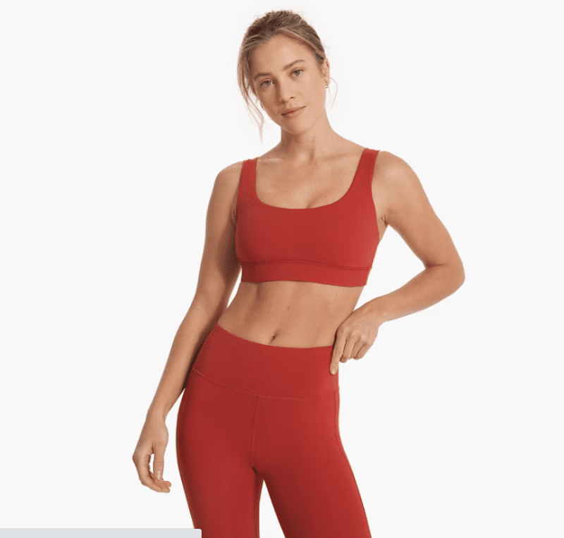 VUORI WOMEN'S STRIDE BRA CLEARANCE POP POPPY