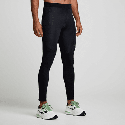 SAUCONY MEN'S RUNSHIELD TIGHT - BK BLACK S