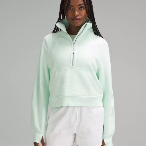 LULULEMON WOMEN'S SCUBA HALF ZIP FUNNEL NECK -  KOHLRABI GREEN KOGR KOHIRABI GREEN